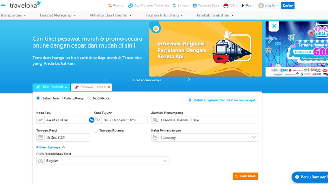 Traveloka Beri Promo Diskon Tiket Pesawat -